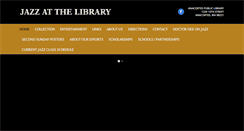 Desktop Screenshot of jazzatthelibrary.com