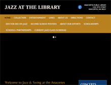 Tablet Screenshot of jazzatthelibrary.com